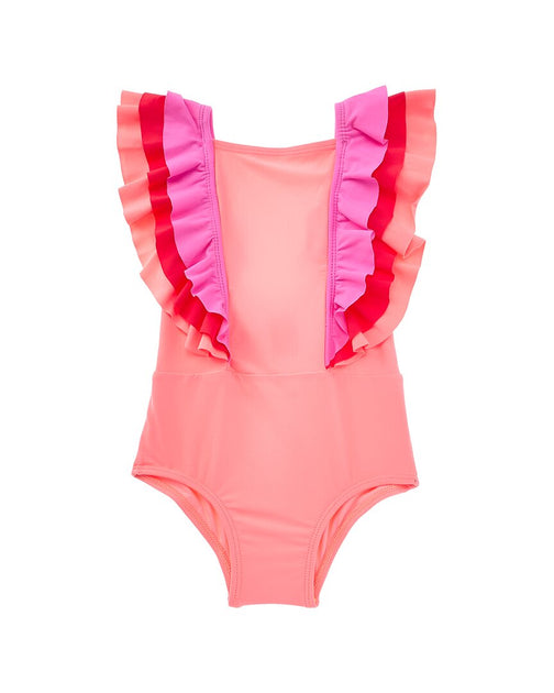 【新品未使用タグ付き】MARGA CHECK RUFFLE ONEPIECE Beach Lingo Ruffle One-piece | ShopSimon