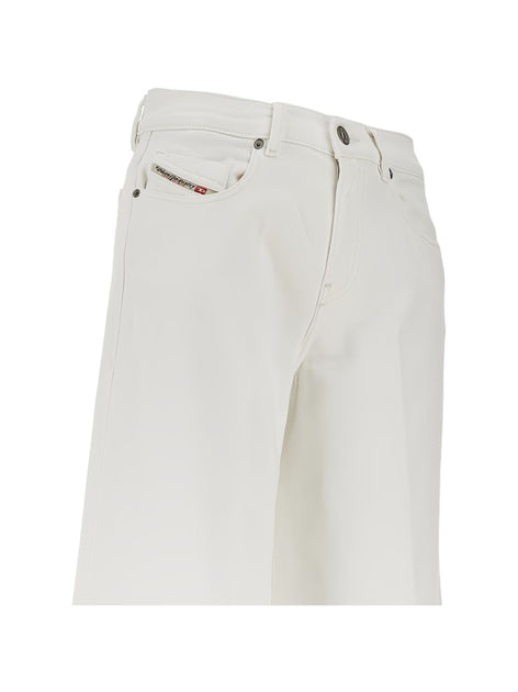 Diesel Wide-Leg High-Waist Jeans White 25 3