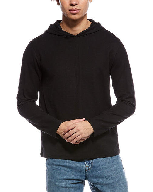 Vince Pique Hoodie Noir XLarge 2