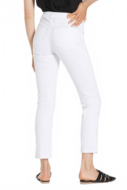 Dear John Denim Blaire High Rise Ankle Slim Straight Jeans White 30 3