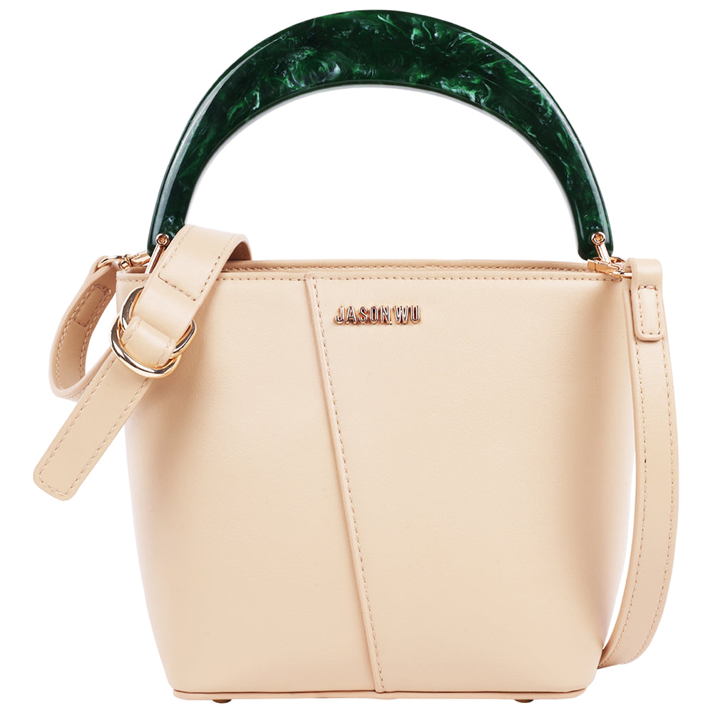 Jason Wu Small Smooth Pu Tote With Acrylic Top Handle | ShopSimon