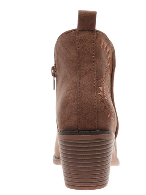 Pierre Dumas Western Ankle Bootie Brown US 7.5 4