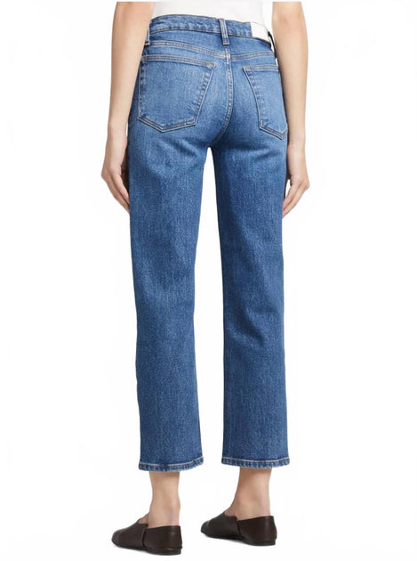 RE/DONE 70s Mid Rise Stove Pipe Jeans Blue 24 3