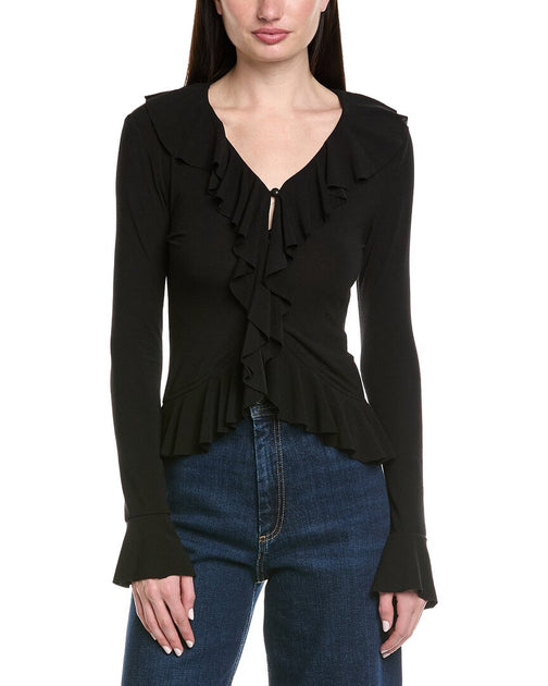 Madison Miles Blouse Black Small 2