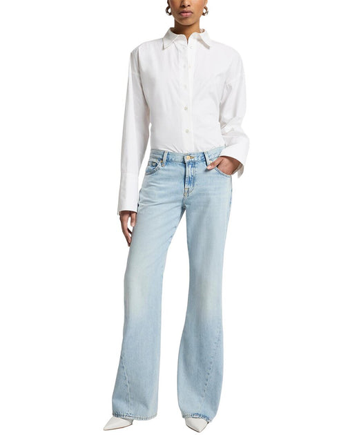 7 For All Mankind Spencer Flare Jean Blue 31 4