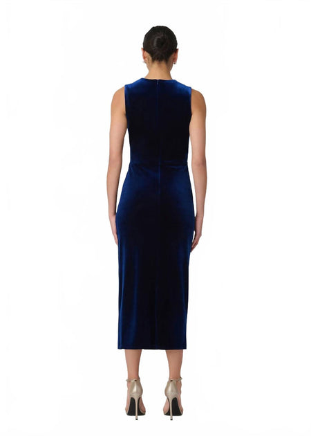 Shoshanna Viv Midi Dress Blue US 8 4