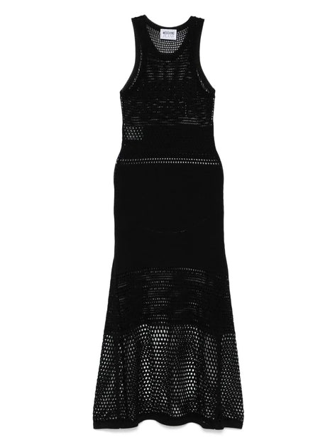 Moschino Fitted Bodice Dress Black Small 2