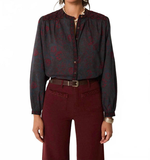 Maison Hotel Charlotte Blouse Blue XLarge 2