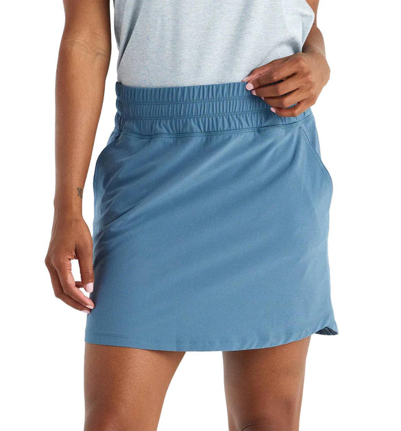 FREE FLY Pull-On Breeze Skirt Blue Medium 2