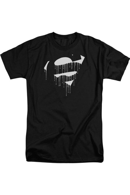 Gildan Superman Dripping Shield T-Shirt Black XXL 2