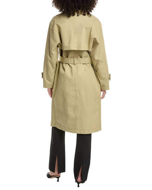 3.1 Phillip Lim Convertible Mac Trench Coat Green XS 3
