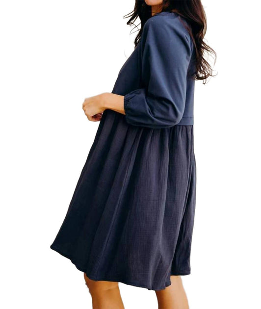 Mikarose Dawn Dress Blue Large 3