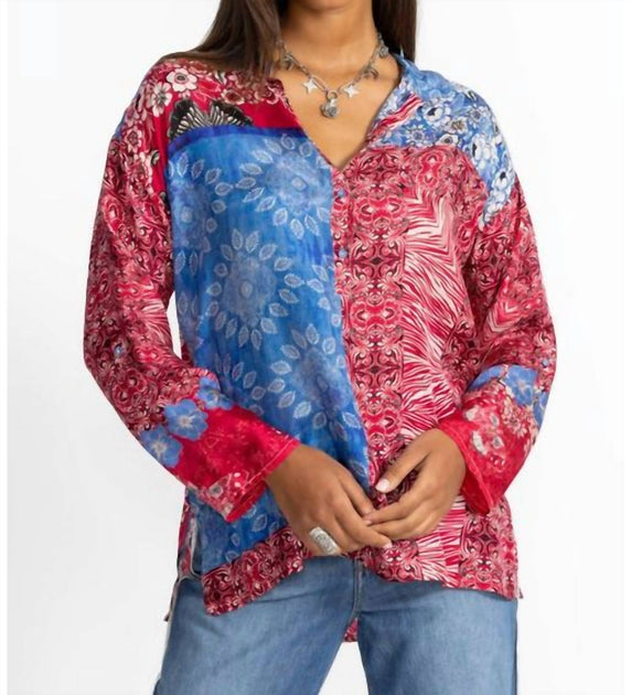 Johnny Was Slim Audrey Tunique Rose Large 2
