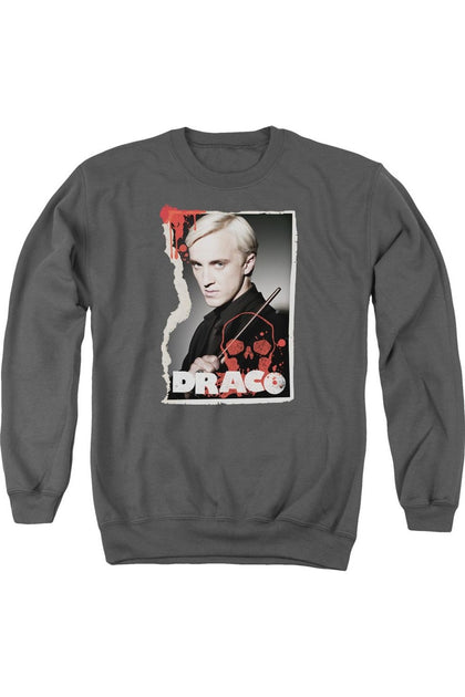 Gildan Harry Potter Draco Frame Crewneck Sweatshirt Grey Small 2