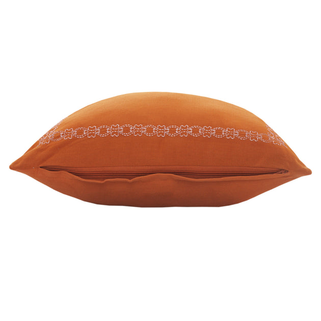 Hivvago Square Decorative Pillow Orange 50x50cm 3