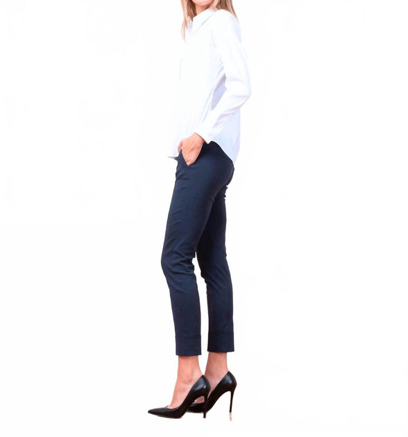 Avenue Montaigne Ben Pull On Straight Leg Pants Blau US 2 3