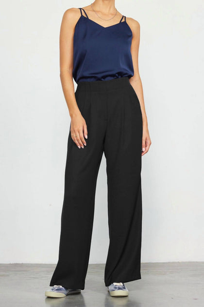 SKIES ARE BLUE Adria Trouser Pants Black Large 3