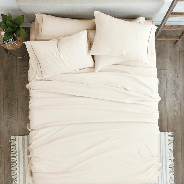 Hivvago Microfiber Sheet Set Ivory Queen 2