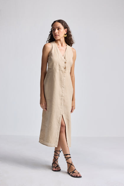 Reistor Straight Dress Beige XXXLarge 3
