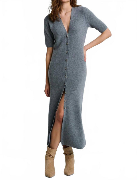 Lisa Todd Night Cap Dress Grey Small 2