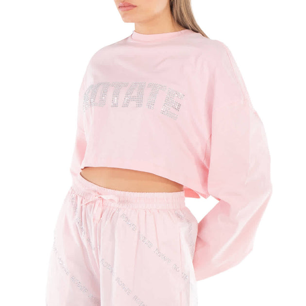 Rotate Crop Top Pink Small 3