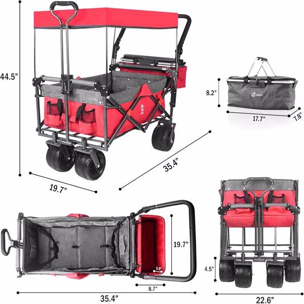 TIWAHIKE Faltbarer Wagen 7