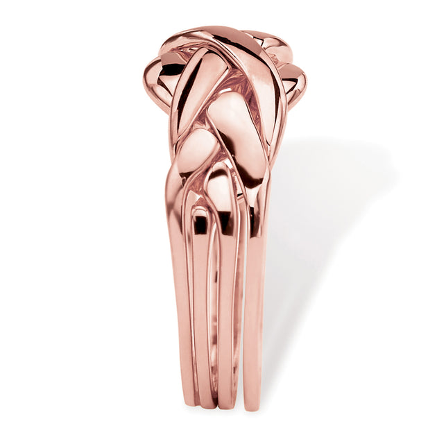 Palm Puzzle Ring Pink US 5 3