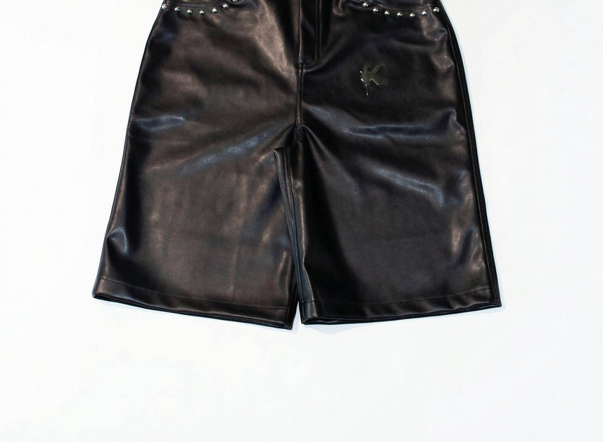 knotWTR Shorts Leather Black 34 3