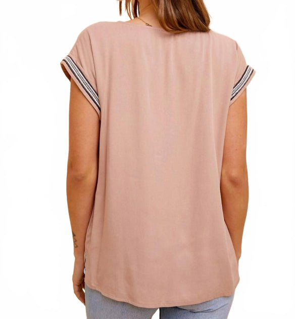 Hem & Thread Wild Rose Top Beige Medium 3