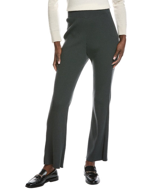 Akris Rib Wool-Blend Pant Black US 2 2