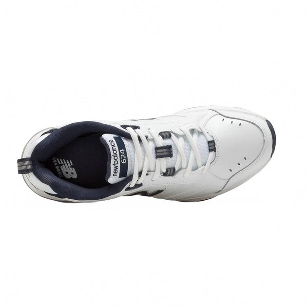 NEW NEW BALANCE men\'s mw624 walking shoes in white/ navy New Balance Men main image 4