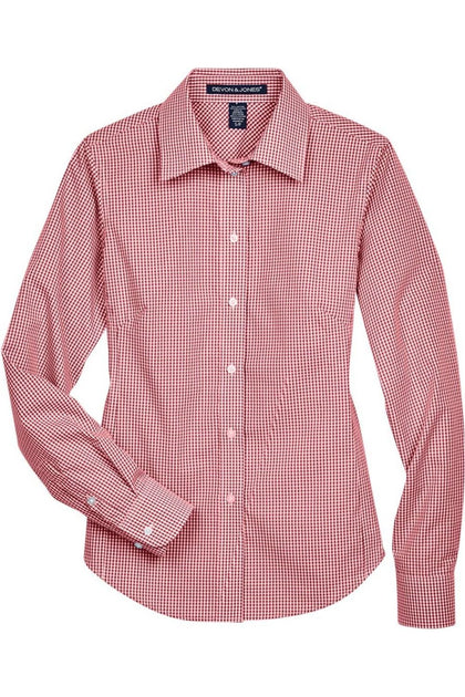 Devon & Jones Crown Collection Women's Woven Dress Shirt White XLarge 2