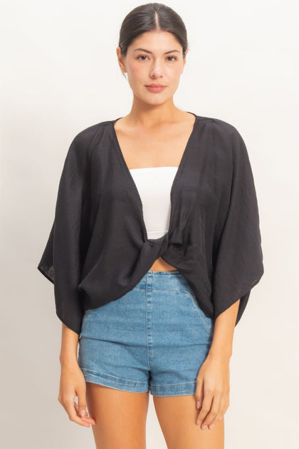 TRUEDAMES Over Long Sleeve Top Black Large 3