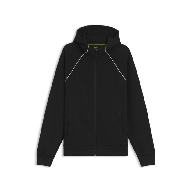 Boss Kapuzenpullover mit Reißverschluss und Piping-Details Schwarz XXL 2