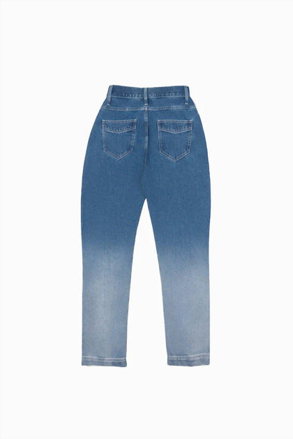 Sasha+Z Pintuck Ombre Denim Pants Blue XSmall 3