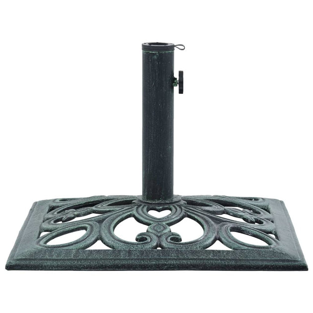 vidaXL Umbrella Base Green 12 kg Cast Iron 4