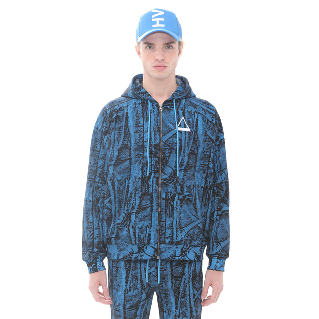 Sweat à capuche zippé HVMAN Bleu XL 2