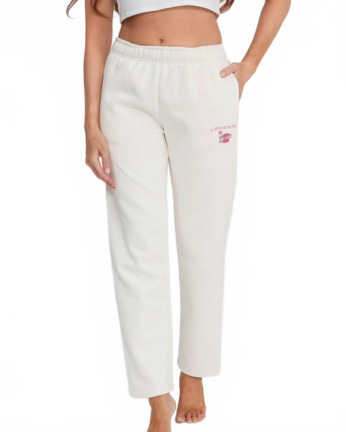 The Happy Camp3r Call Me When You See This Sweatpants White Large 2