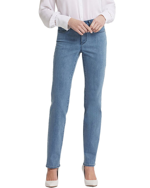 NYDJ Marilyn Delray Straight Leg Jeans Blau US 16 2