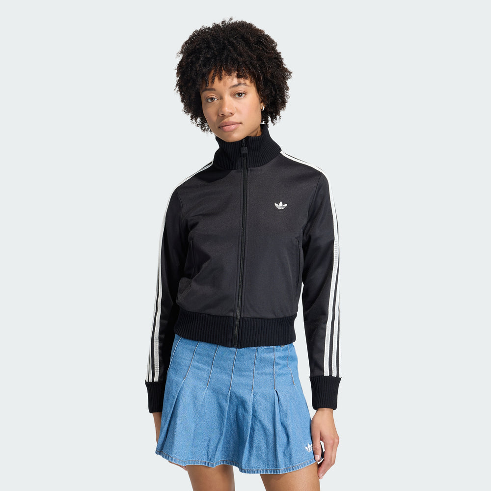 adidas Women's Firebird Track Top With Knitted Crochet Details