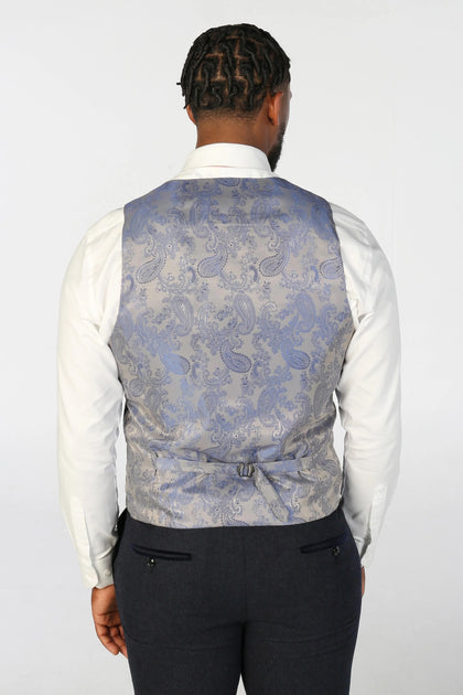 Infinity Tweed Formal Waistcoat Navy Blue US 50 Regular 3