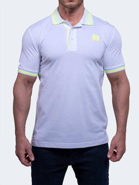 MACEOO TipLogo22 Polo White Purple Small 2