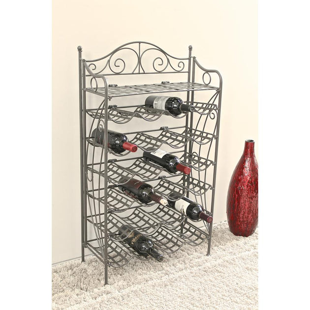 International Caravan Iron 24-Bottle Wine Rack 6