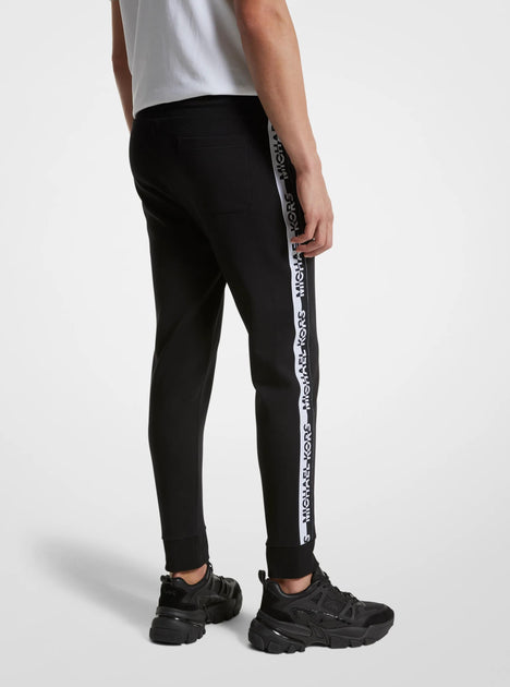 Michael Kors Logo Tape Cotton Blend Joggers Blue Medium 3