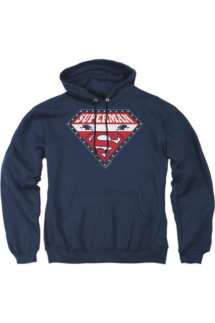 Gildan Superman For President Hoodie Blue XL 2