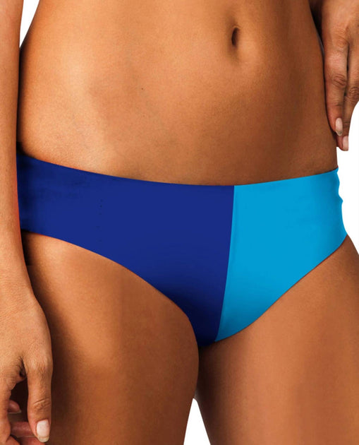 Raisins Women's Cheeky Hipster Bikini Bottom Blue Large 3