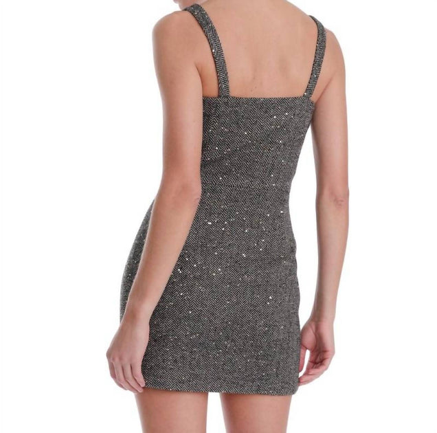 Karina Grimaldi Clara Mini Dress Grey X-Small 4