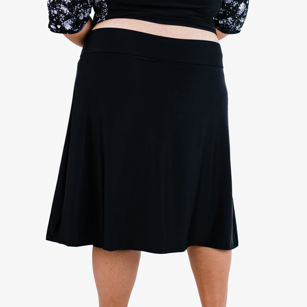 Calypsa Swim Skirt With Capri Leggings Blue 3X 3