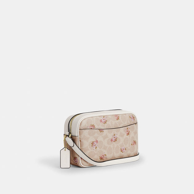 Coach Outlet Mini Jamie Camera Bag In Signature Canvas With Floral