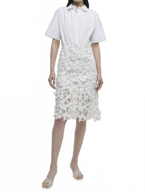 オールインワン・サロペット Simkhai Colette Combo Dress SIMKHAI Colette Combo Dress In White | ShopSimon